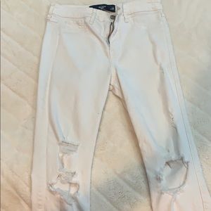 high rise cropped jeans